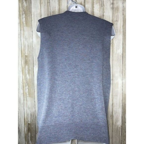 Robert Bruce Vintage Sleeveless V-Neck Blue/Purple Sweater Vest Men’s Size XL - Picture 6 of 12